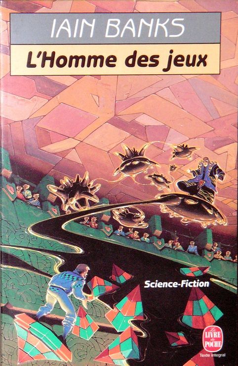 Extrait de la couverture de l'homme des Jeux, de Iain. M. Banks