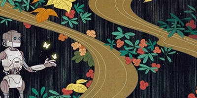 Extrait de la couverture de Un psaume pour les recyclés sauvages de Becky Chambers